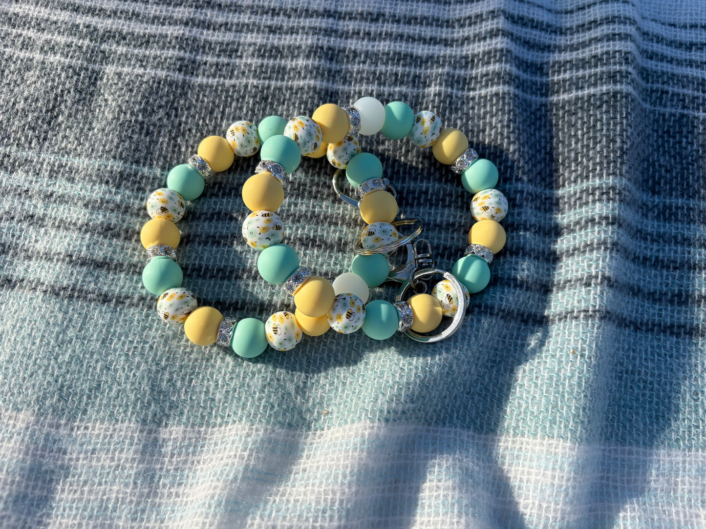 Queen Bee Wristlet Keychain