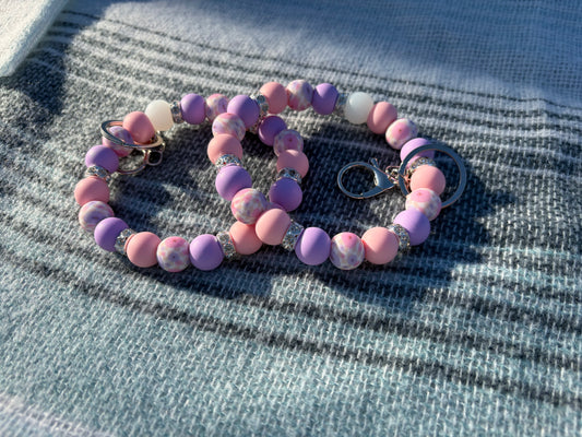 Pastel Haze Wristlet Keychain