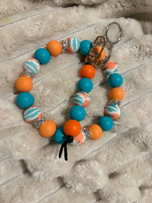 Aztec Wristlet Keychain Duo