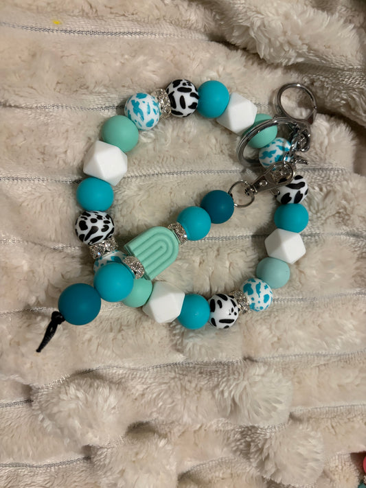 Cowprint Dreams Wristlet Keychain Duo