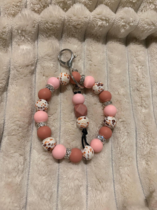 Autumn Gardens Wristlet Keychain Duo