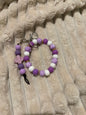 Lavender Swirl Wristlet Keychain Duo